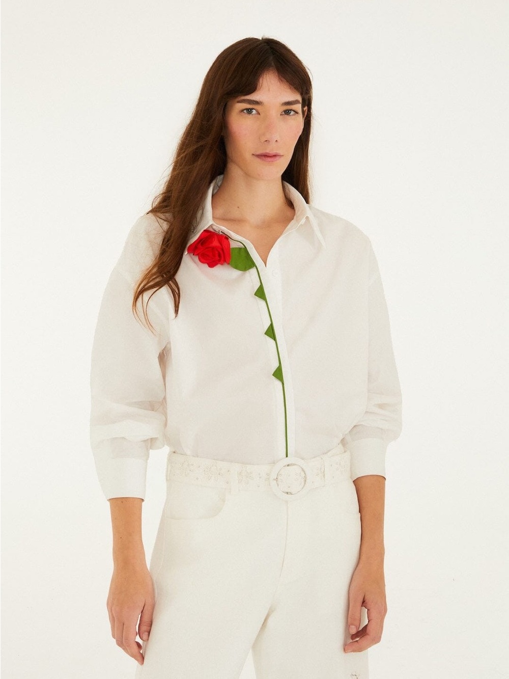 FARM RIO Off-White Rosy Shirt